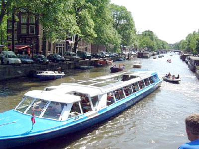 I battelli di Amsterdam in escursione